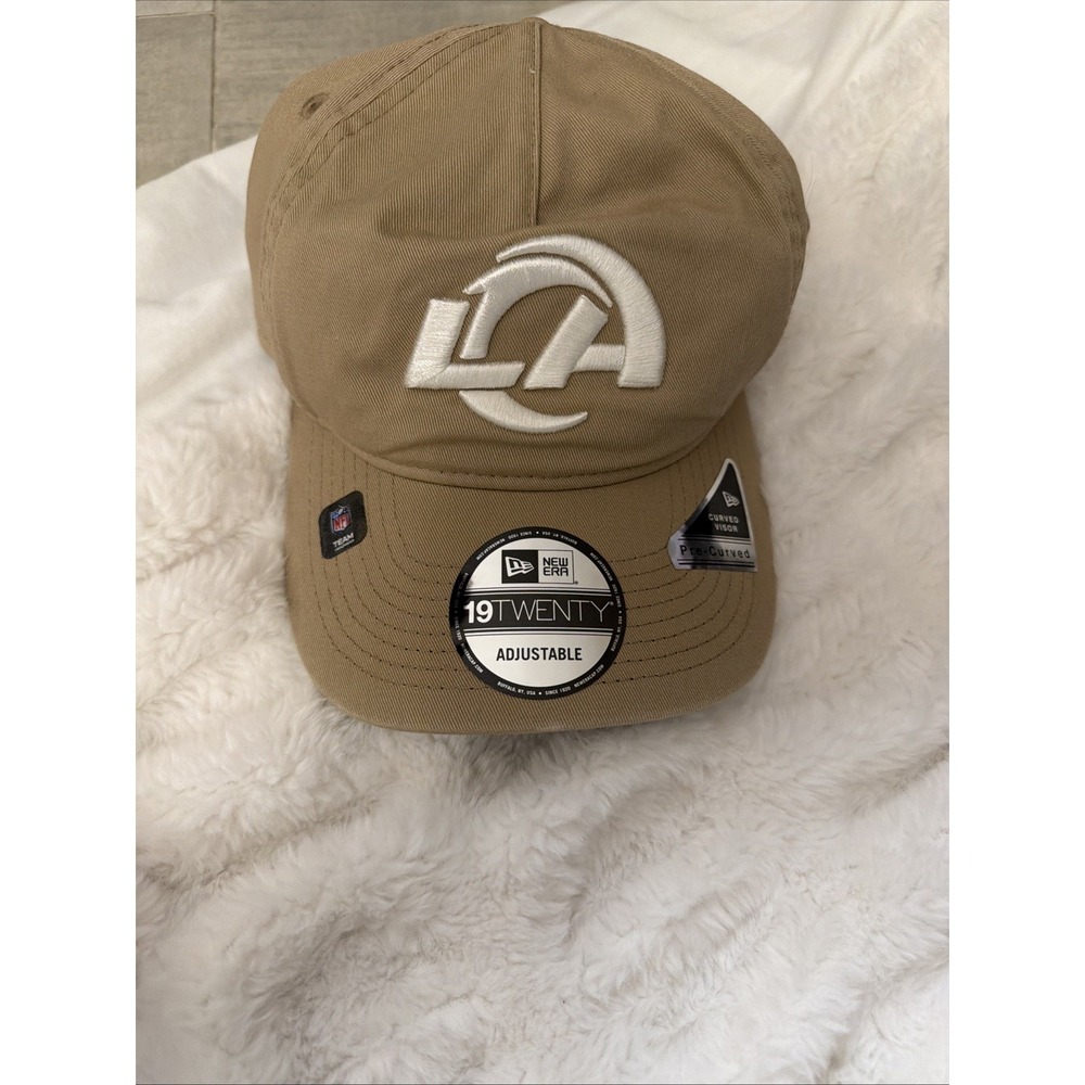 '47 Brand LA Rams Tan Adjustable Baseball Cap Hook Loop Strap